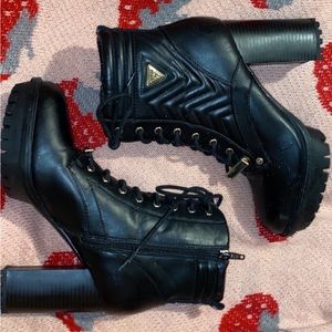 guess high heel booties